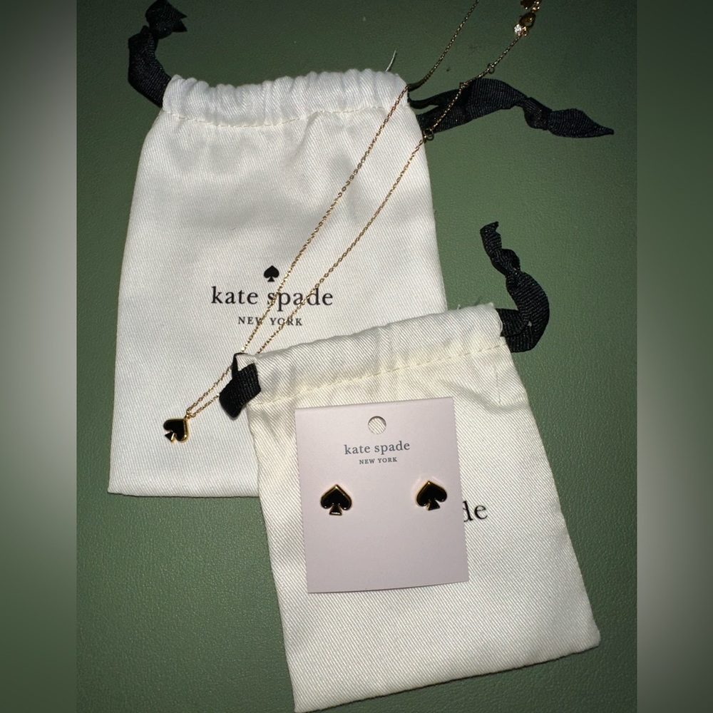 NWT Kate Spade earrings and necklace set.